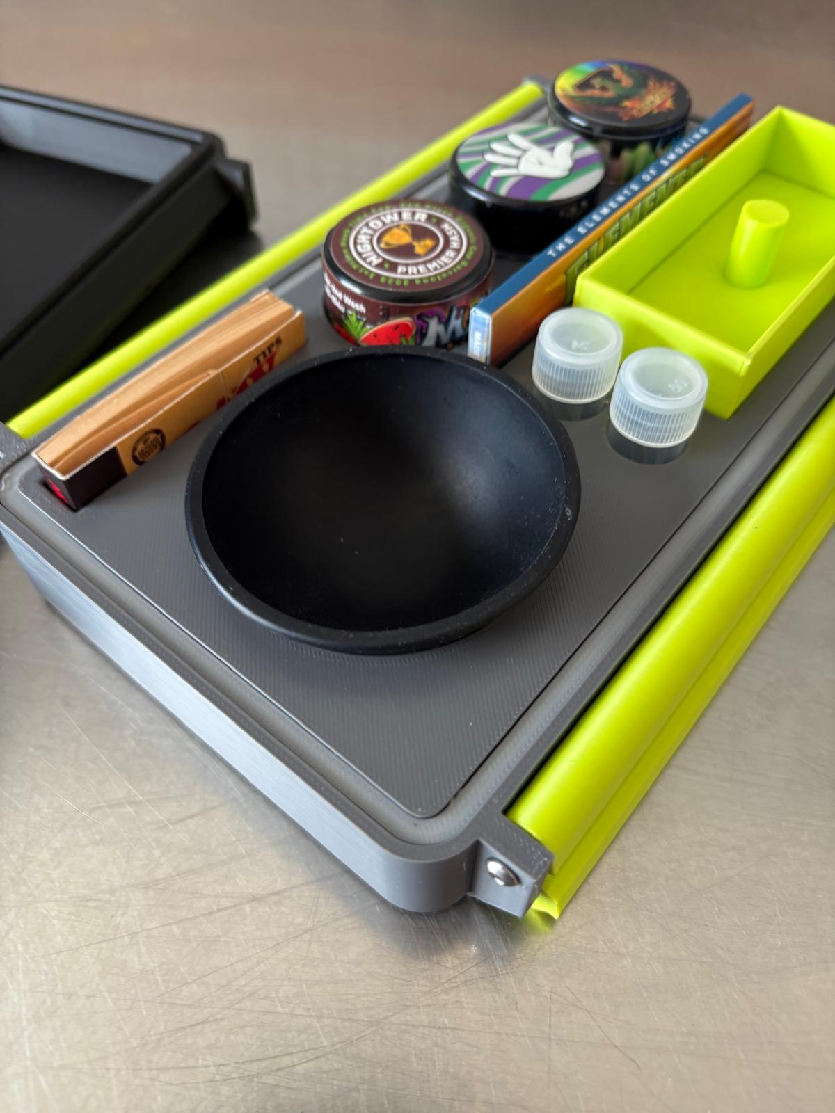 Close-up of the 5STAR Box fitted compartments and accessories