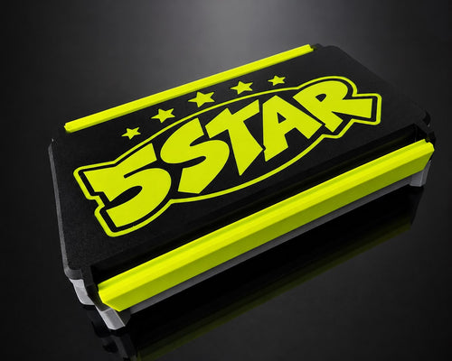 5STAR Box closed, showing the neon 5STAR logo on the black lid